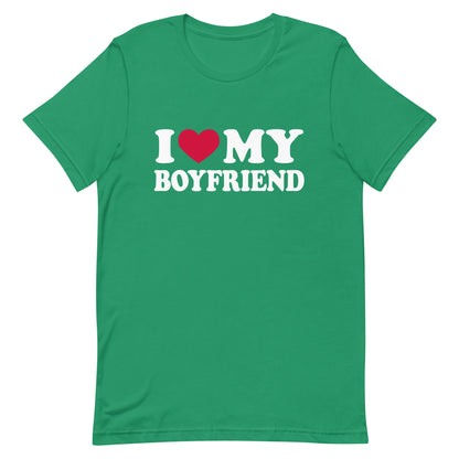 I love my boyfriend t shirt mockup