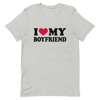 I love my boyfriend t shirt mockup