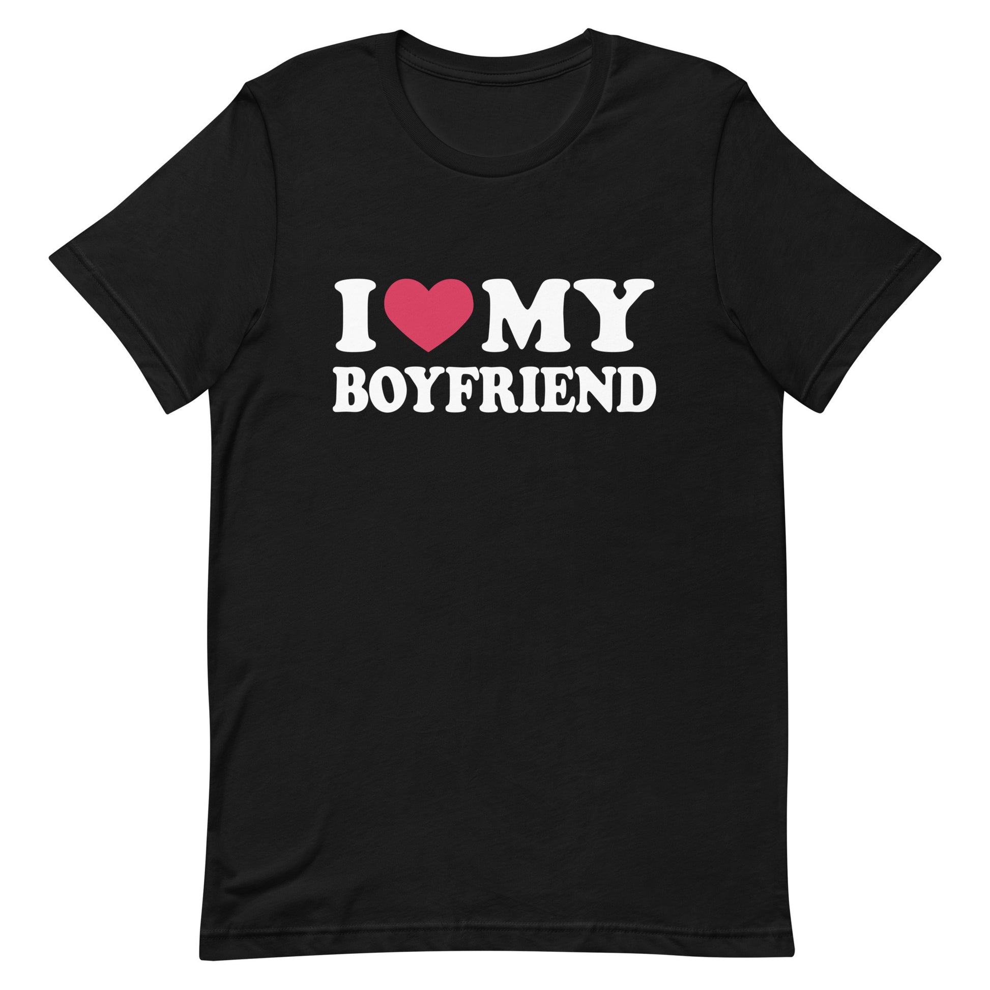 I love my boyfriend t shirt mockup