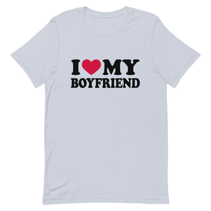 I love my boyfriend t shirt mockup