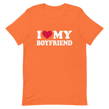 I love my boyfriend t shirt mockup