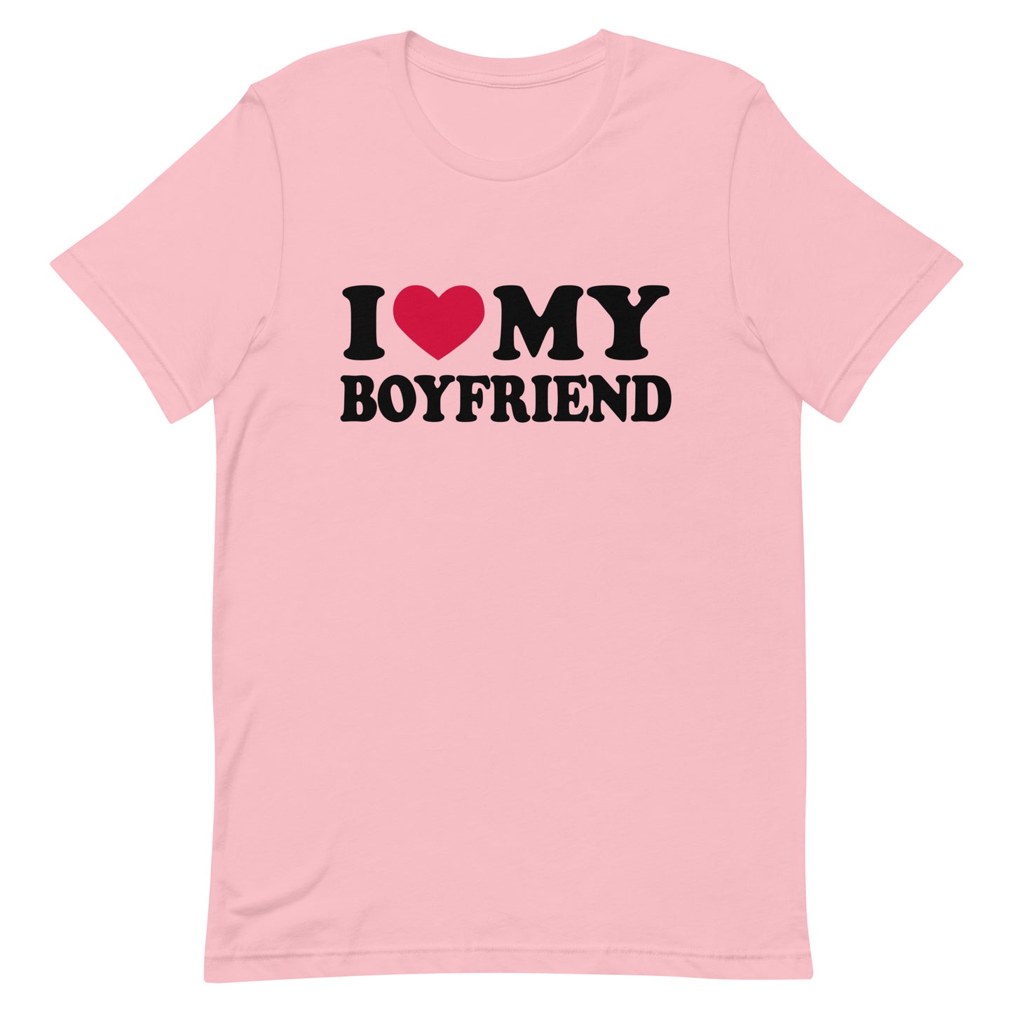 I love my boyfriend t shirt mockup