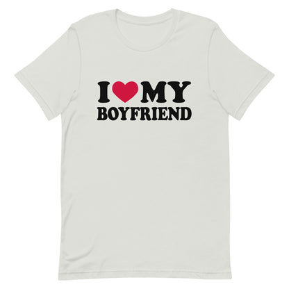 I love my boyfriend t shirt mockup