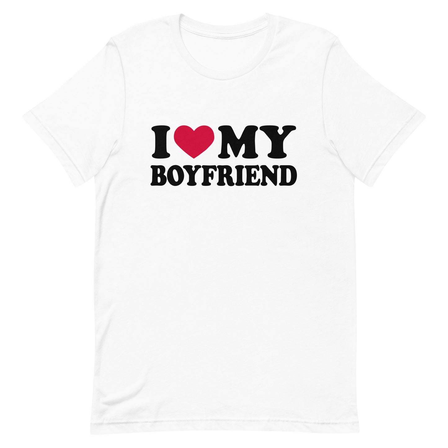 I love my boyfriend t shirt mockup